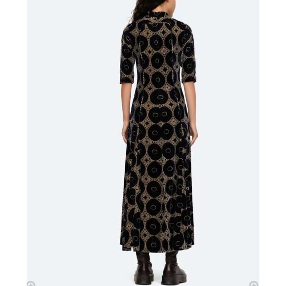 Sea New York Hana Velvet maxi dress size small Dark blue size small NWT - Picture 2 of 10